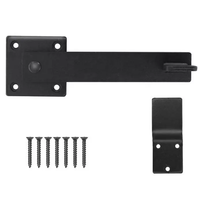Verrou de porte double pour portail de grange, barrière de clôture, loquet rabattable robuste, prote