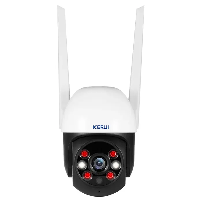 Caméra sécurité WiFi KERUI 5MP PTZ zoom 4x - Surveillance extérieure maison - Compatible Tuya Smart