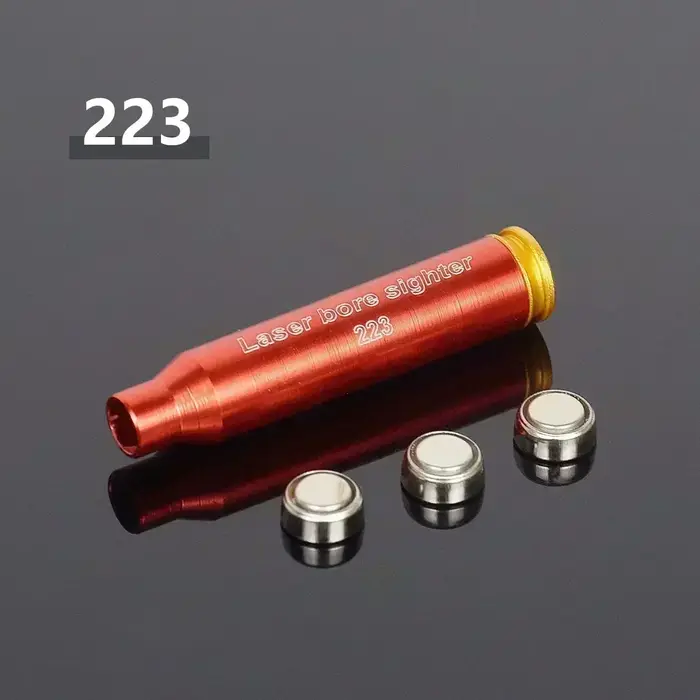 12GA 20GA.308.223 5.45x39 7.62x39 9x19mm.338 jauge Laser rouge alésage Sighter formation balle Bores