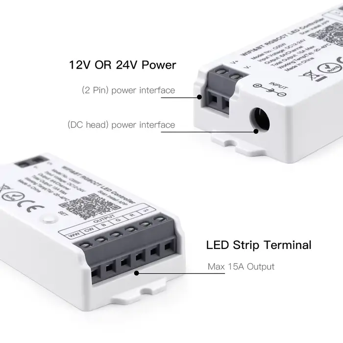 Contrôleur Led RGB pour maison intelligente, pour contrôleur de bande LED Tuya, commutateur Wifi pou