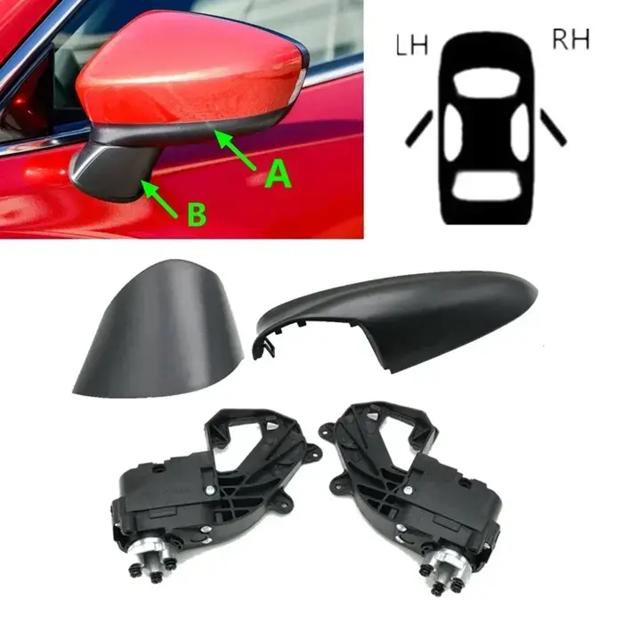 Couvercle inférieur de rétroviseur de voiture, boîtier de moteur pliable, capuchon de coque pour Maz