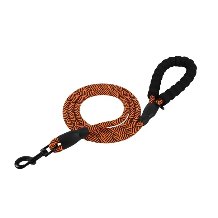 Laisse pour chien avec poignée rembourrée confortable, corde de traction double usage, accessoires p