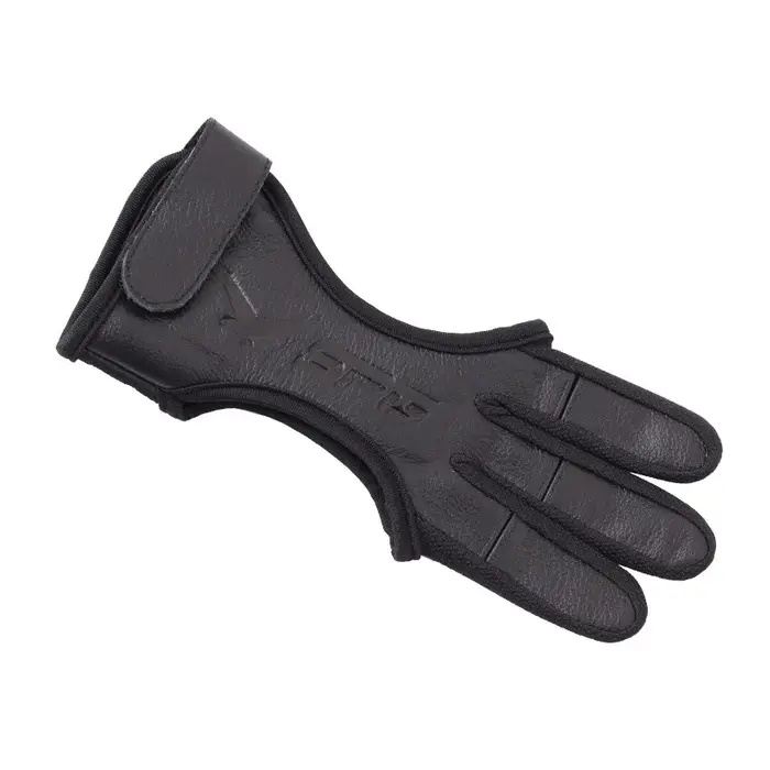 Gants de tir à l'arc 3 doigts pour arc recurve 15-60 lb en cuir daim - Protection optimale