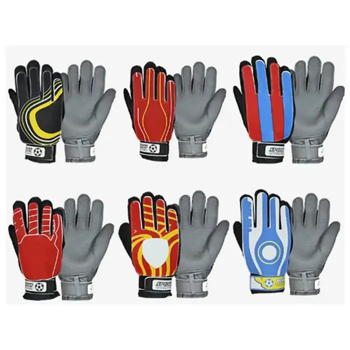 Gants de gardien de but professionnels avec logo d'équipe pour enfants, gants de gardien de but de f