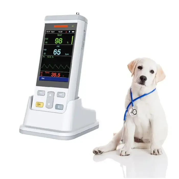 Équipement médical vétérinaire du fabricant : moniteur de signes vitaux portatif, oxymètre de pouls 