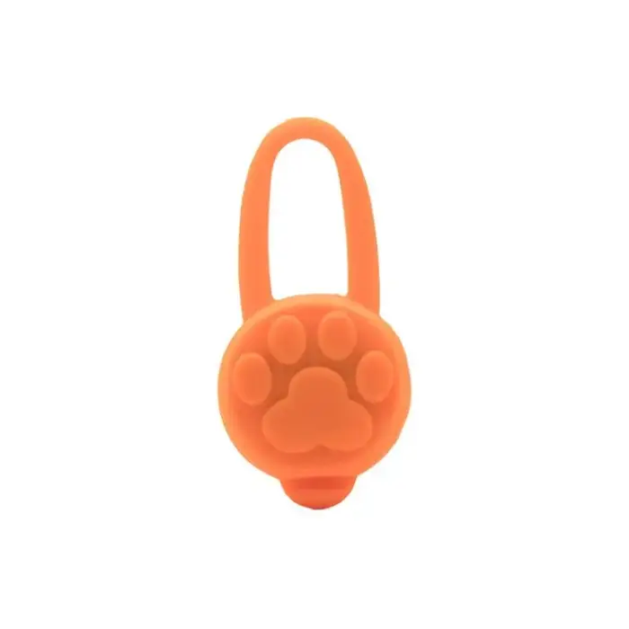 Lampe de poche LED en Silicone pour animaux de compagnie, chat, chien, pendentif lumineux, empêche l