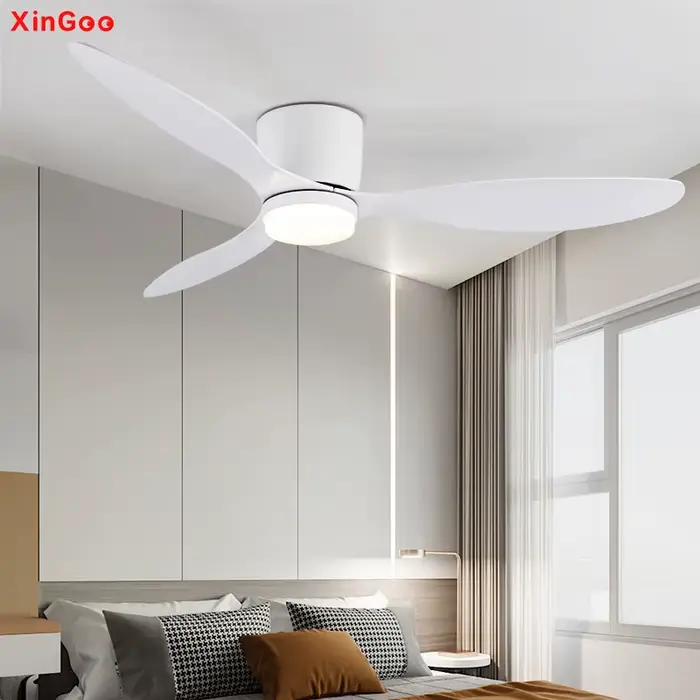 Plafond monté FanLight Intelligent ventilateur de plafond lampe chambre Restaurant ménage Lowfioor v