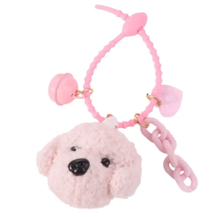 Kawaii chien porte-clés Couples correspondant sac charme chien voiture porte-clés caniche amoureux d