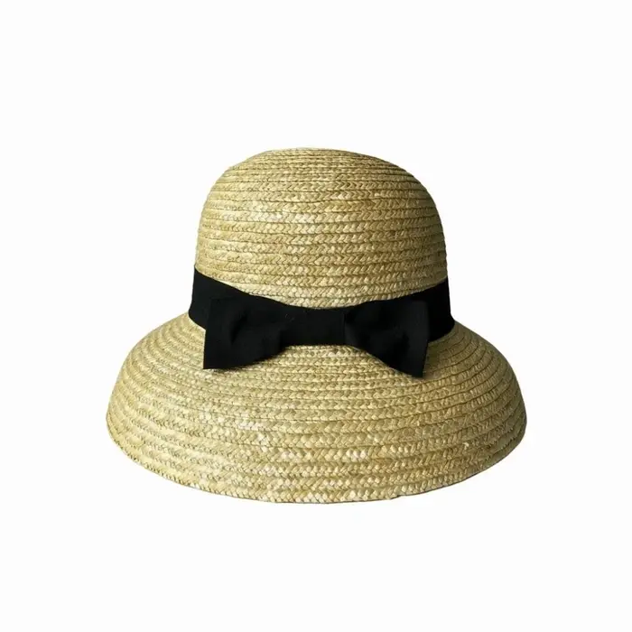 Chapeau de soleil style français en paille de blé tressée haute densité, respirant, forme durable, a