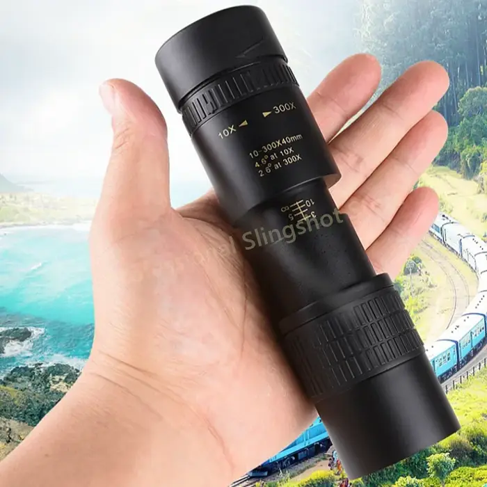 Télescope portable 10-300x40 zoom professionnel - Monoculaire polyvalent pour randonnée et chasse