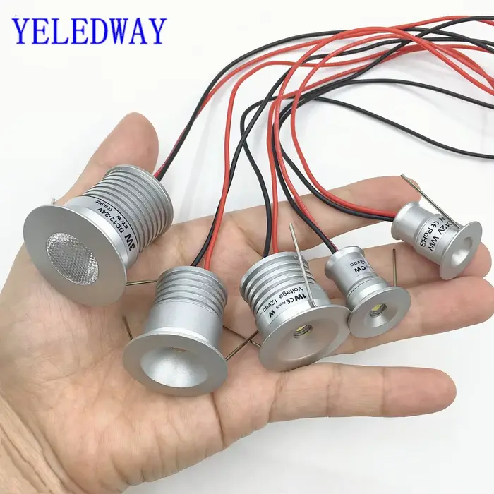 Mini Downlight LED d'intérieur 3W 1W, lumière encastrée à intensité variable, spot de plafond en alu