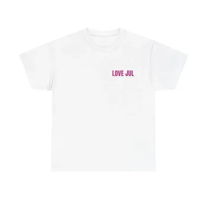 Nouveau Maillot Jul t-shirt été coton hommes femmes haut t-shirt à manches courtes Streetwear ample 