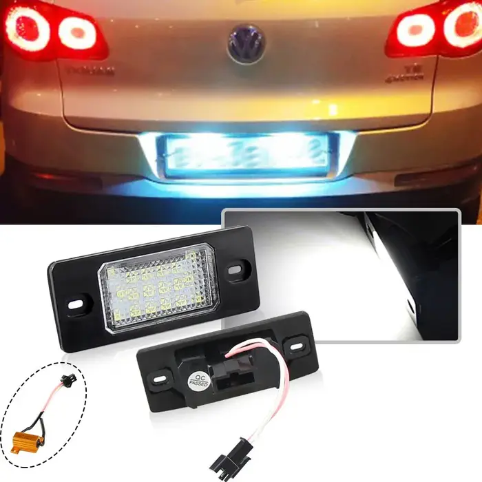 Plafonnier LED pour VW Bora Golf 4 5 Wagon Passat Tiguan Touareg Mk1, lumière de plaque de planifica