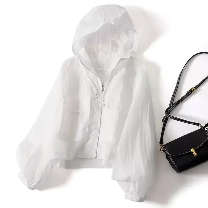 Veste d'été ample à manches longues pour femmes, imperméable, séchage rapide, simplicité, vêtements 