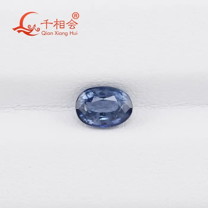 Saphir bleu naturel de forme ovale 1,11 ct, taille fantaisie, pierre précieuse non montée, cadeau de