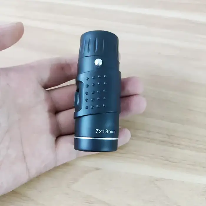 Monoculaire HD mini 7x18 optique entièrement traitée Bak4 poche concert longue portée chasse camping