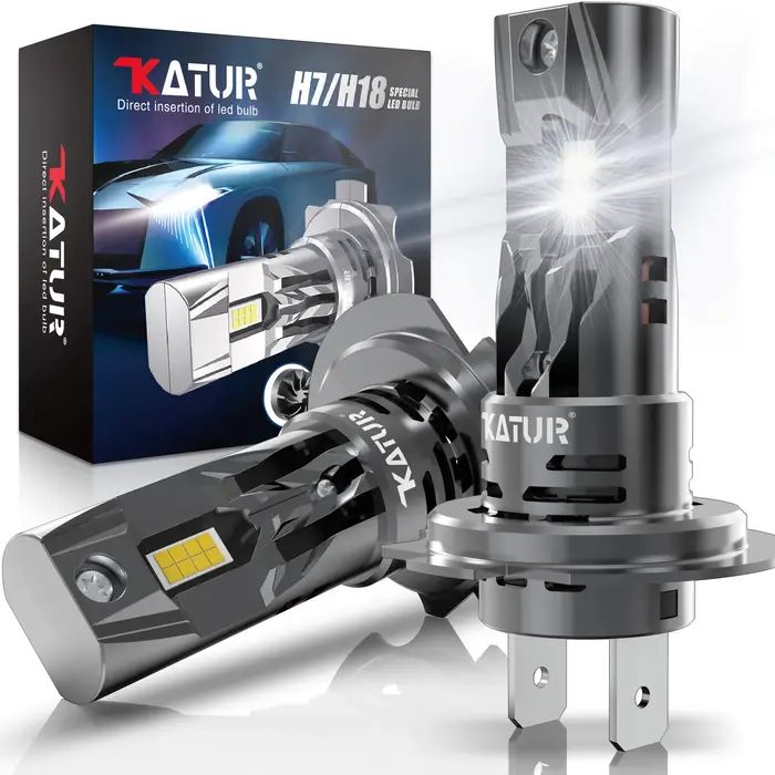 2 pièces H7 Socket Base LED phare de voiture 100W haute puissance Turbo ampoule 6000K 20000LM puce M