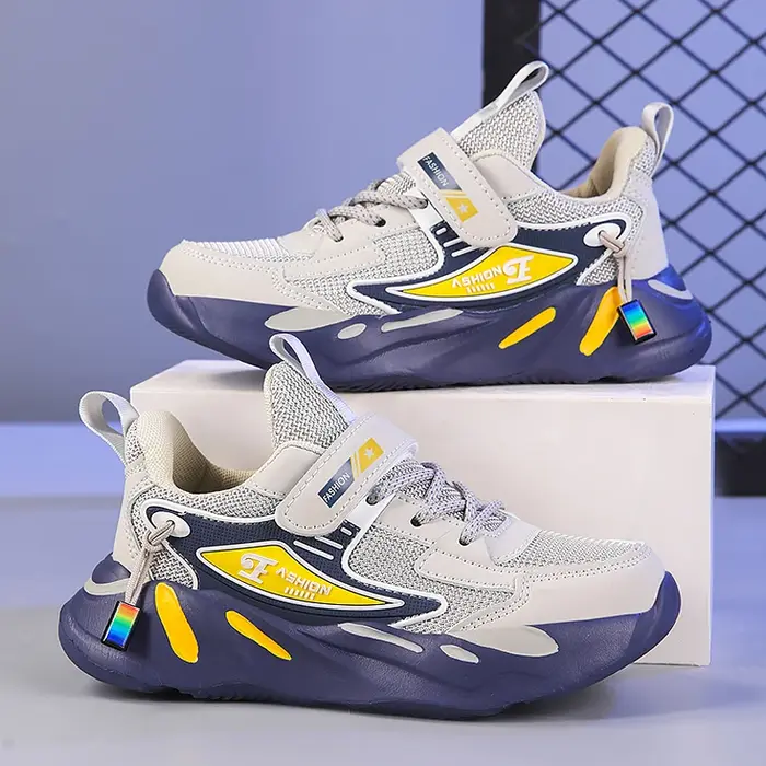 Enfants garçons maille sport chaussures de course respirant antidérapant pour les filles décontracté