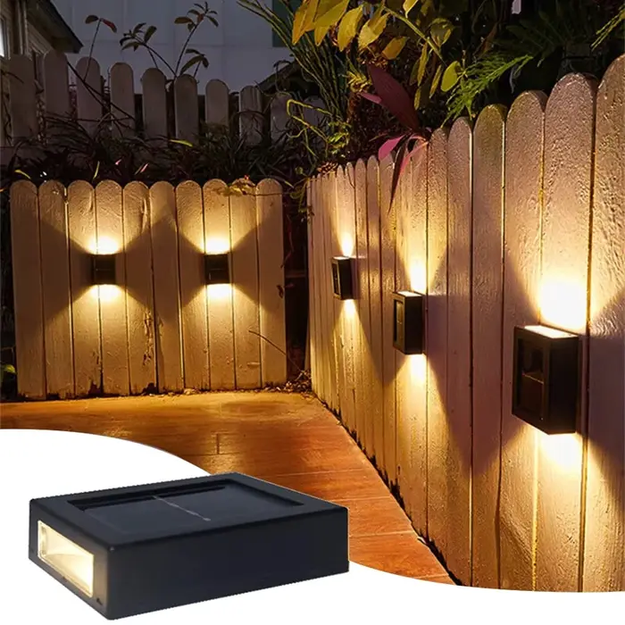 Solaire LED lumière extérieure éclairage solaire capteur lampe lampadaires extérieur jardin décorati