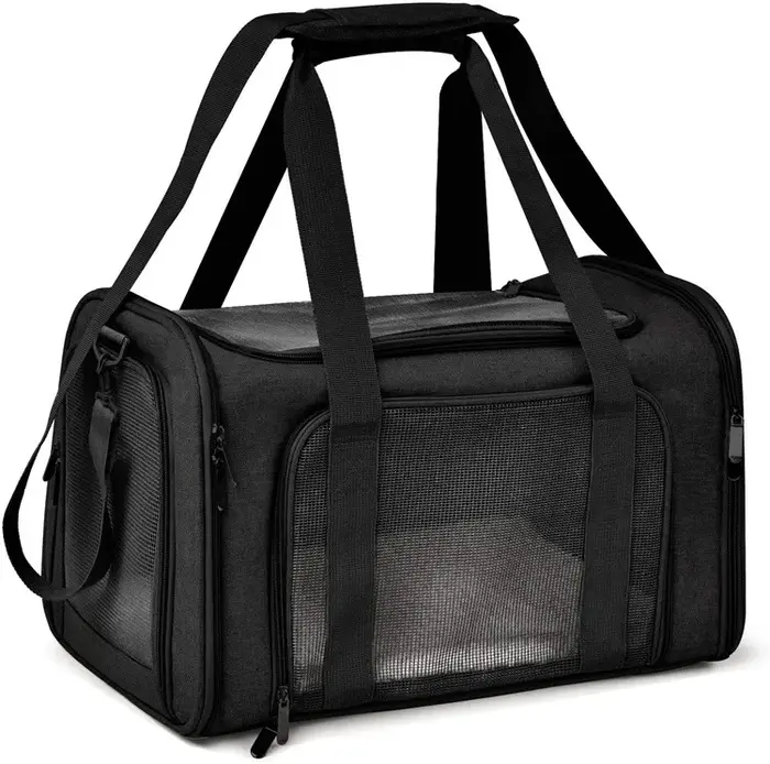 1 pièce chat, porte-chien pour petits et moyens chats chiots jusqu'à 15 lb, porte-chiot de voyage pl