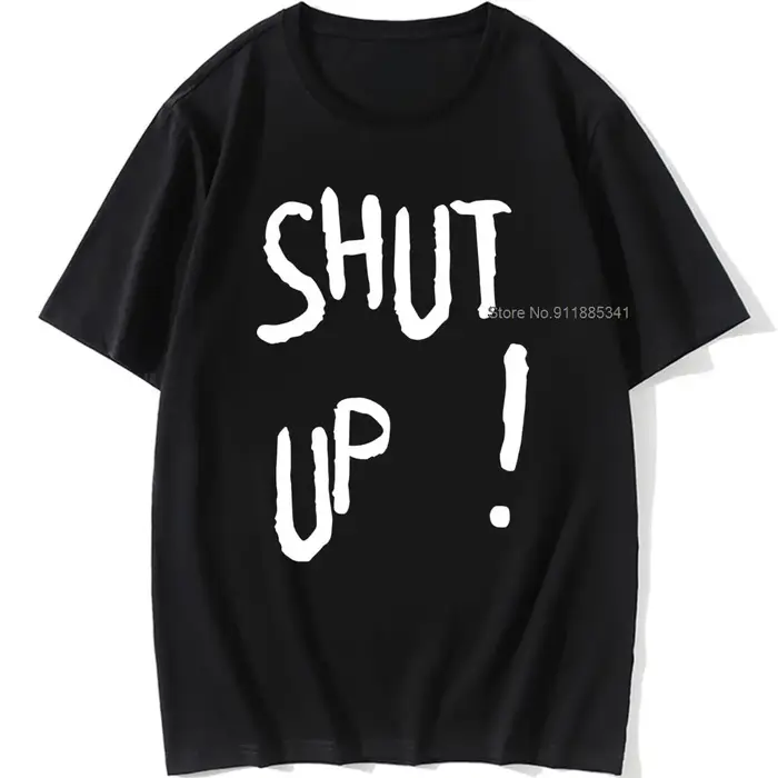 Kpop Kim Tae Hyung t-shirt SHUT UP lettre imprimé t-shirt Hip Hop Streetwear k-pop Harajuku Karea mo