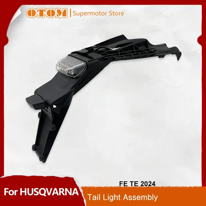 Ensemble de feux arriere Husqvarna FE TE 150 250 350 450 noir support plaque immatriculation 2024-2025