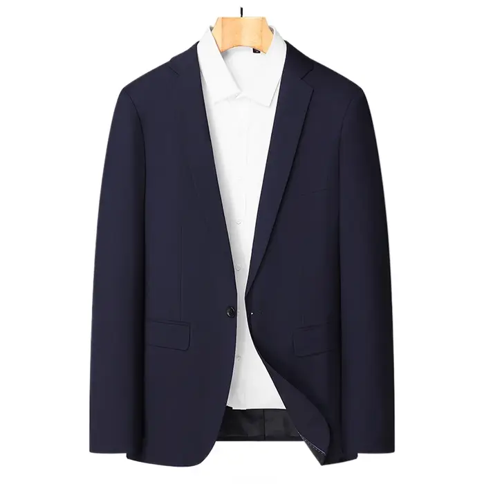 Blazer de style britannique mince pour hommes, robe formelle professionnelle, mode masculine, tendan