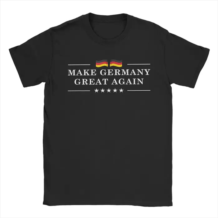 T-shirt d'été Hip Hop pour hommes, 100% coton, col rond, manches courtes, Y2K, avec drapeau allemand