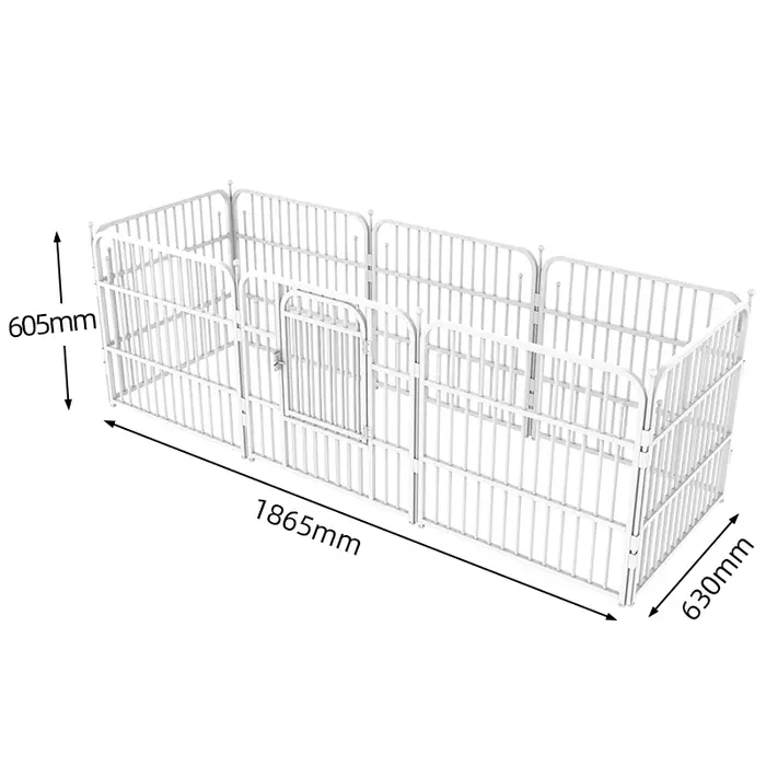 Cage métallique robuste, boîte à foulards, parc pour animaux de compagnie, chiot, chien, clôture d'e