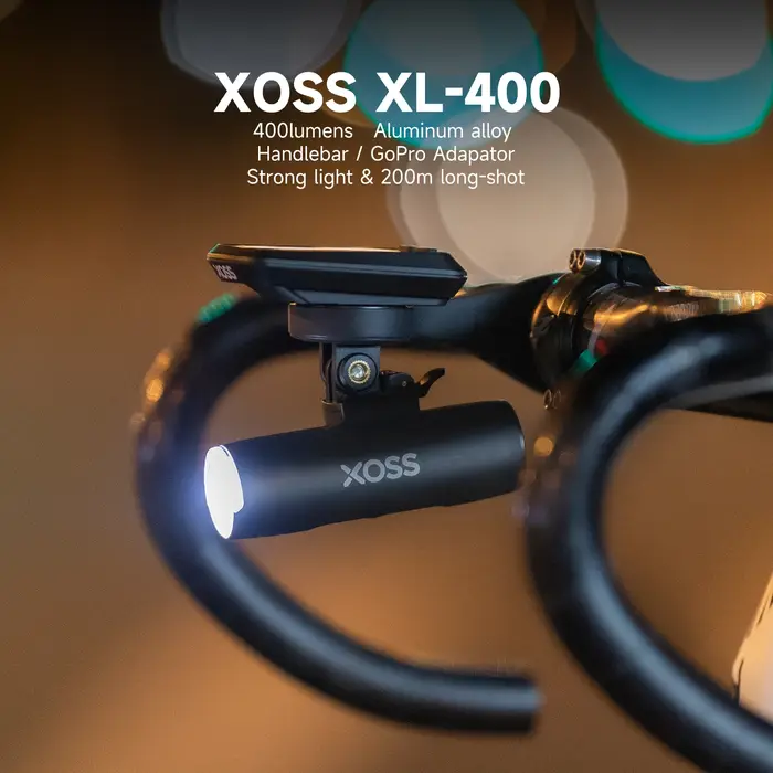 XOSS-Lampe de poche ultralégère pour vélo, lampe de sauna pour vélo, lampe frontale pour VTT, lampe 