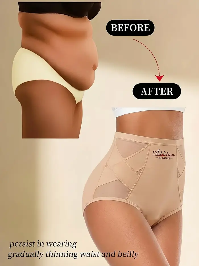 Sous-vêtements pour femmes, taille haute, effet ventre plat, couvrant les hanches et confortables, g
