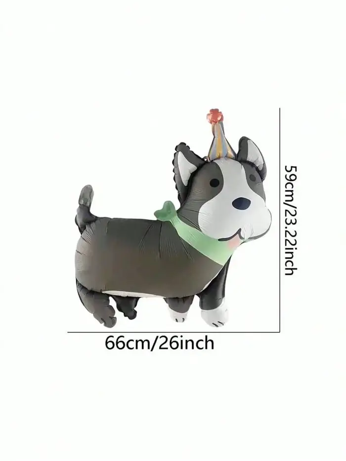 Ballons en forme d'animaux, ballons en aluminium pour chien de compagnie de 75 cm, ballons mignons e