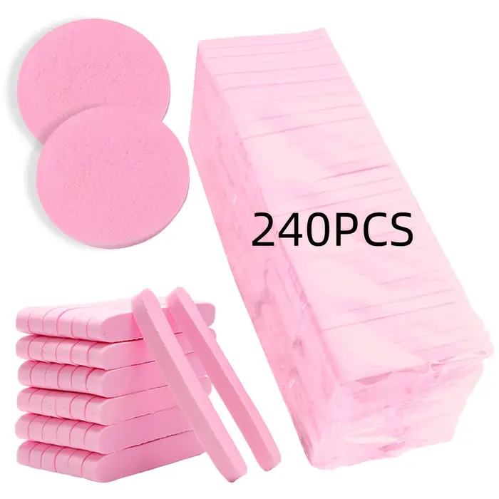 Éponges pour le visage - 240 pièces - Éponges pour le visage compressées pour laver le visage, tampo