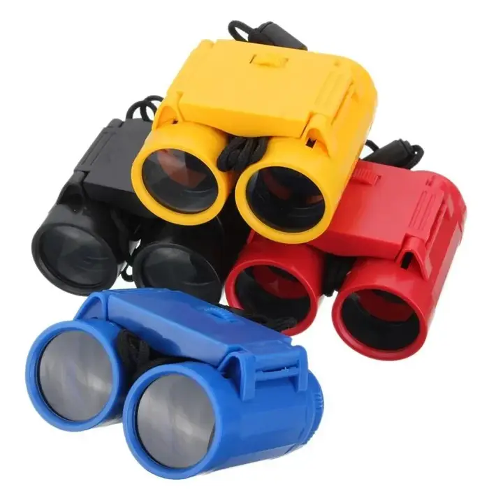 Jumelles enfant pliables portable haute résolution outil d'observation outdoor jouet éducatif télescope pliable