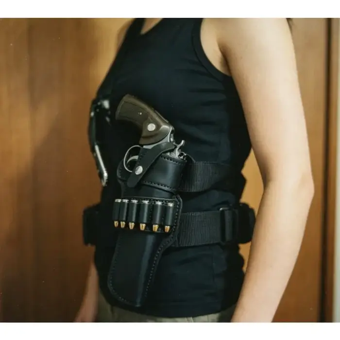 Revolver Western avec sangle de cuisse pour costume d'adulte