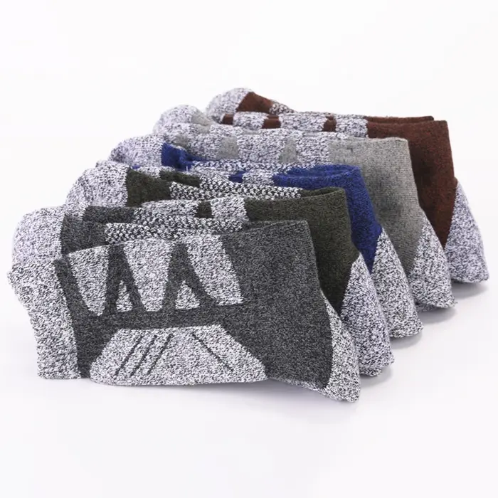 Chaussettes chasse hiver épaisseur mi-hauteur - Semelle bouclette chaleur contrôle cheville