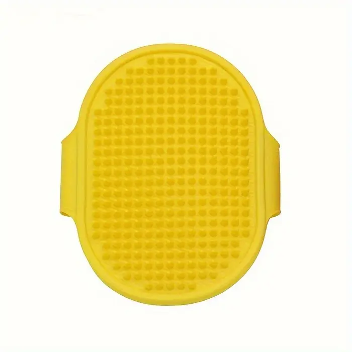 Brosse de bain pour chien en silicone, brosse de massage pour animaux de compagnie, brosse de shampo