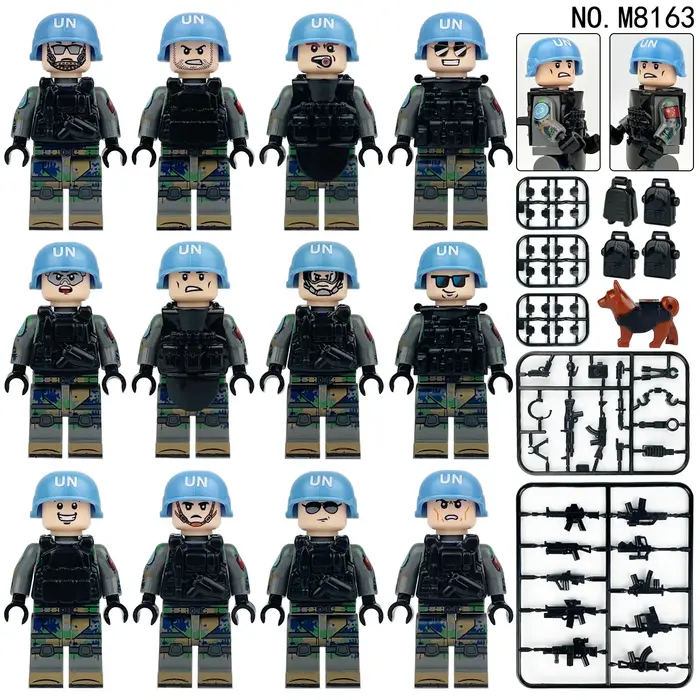 Forces de police spéciales, forces militaires de terrain, forces de maintien de la paix mondiale, éq