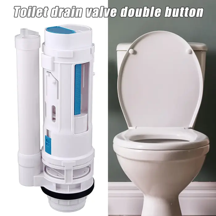 Vente de vanne à flotteur à double chasse d'eau pour toilettes en plastique ABS économique et facile à installer pour économiser de l'eau et réduire les coûts