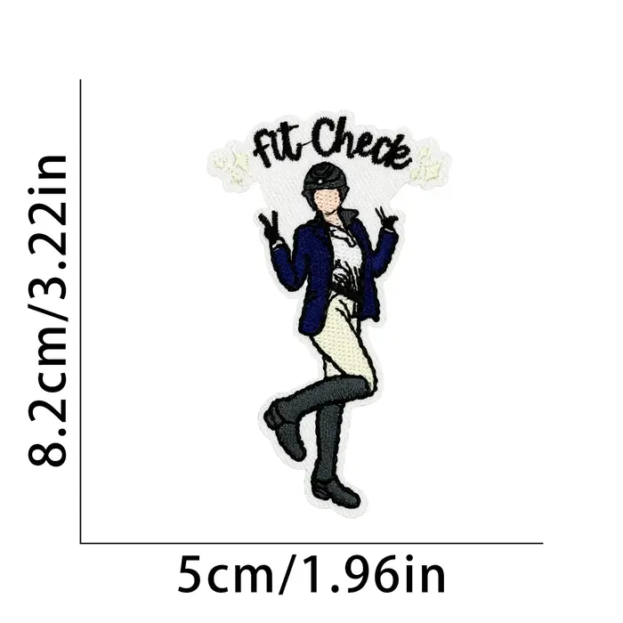 Patch brodé équestre Cheval à coudre ou thermocollant pour T-shirt, sac à dos, décoration de vêtemen