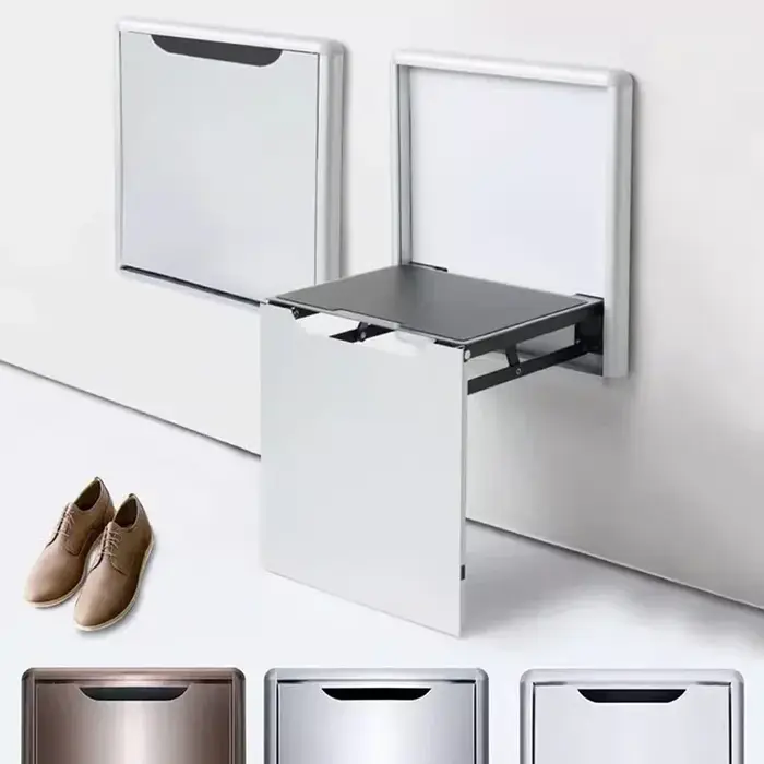 Chaise de salle de bain pliable, accessoires de salon, tabouret permettant de gagner de l'espace, ta