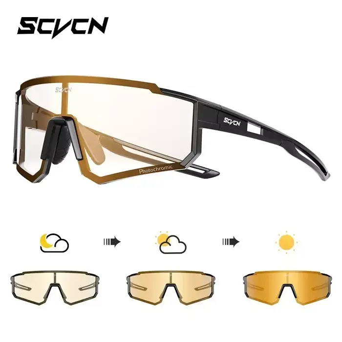 Lunettes photochromiques randonnée vélo SCVCN - Sport outdoor femme homme protection UV400 anti-vent