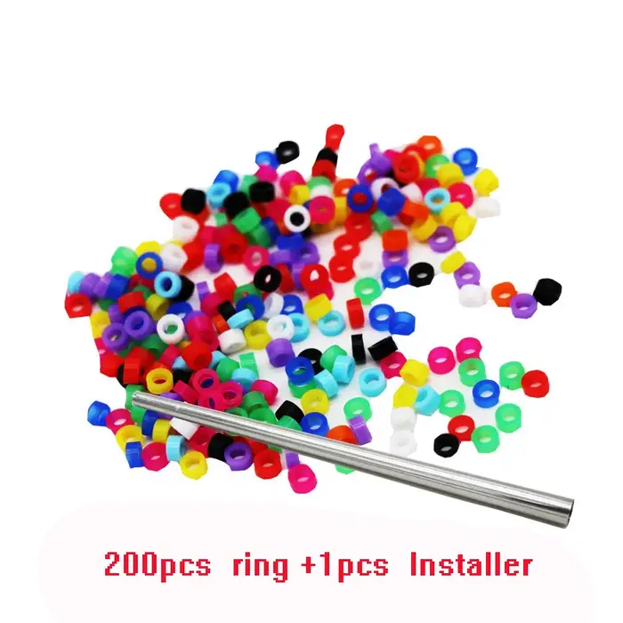 200 pièces anneau d'oiseau bandes de jambe pour perroquet Finch canari Gouldian diamètre 3mm 4mm 5mm