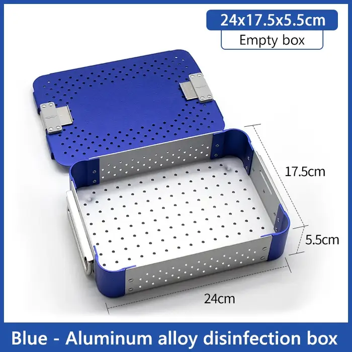 Boîte de désinfection pour équipement médical, chirurgie dentaire, orthopédique et plastique, boîte 