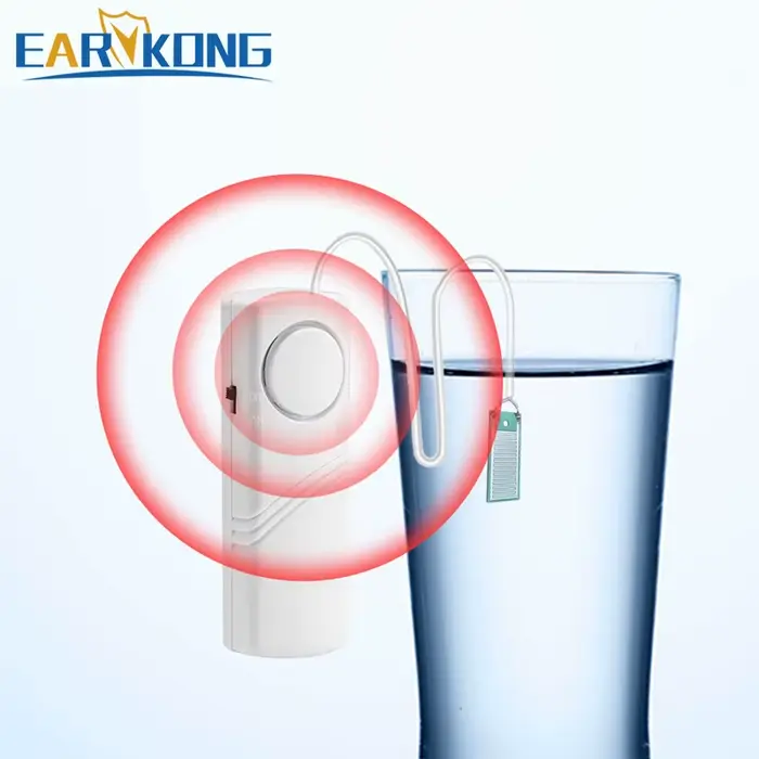 Système d'alarme sonore intelligent pour détection de fuite d'eau et protection de sécurité résidentielle capteur de niveau d'eau et débordement