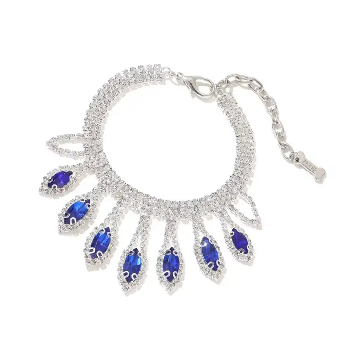 Collier de chien en diamant réglable