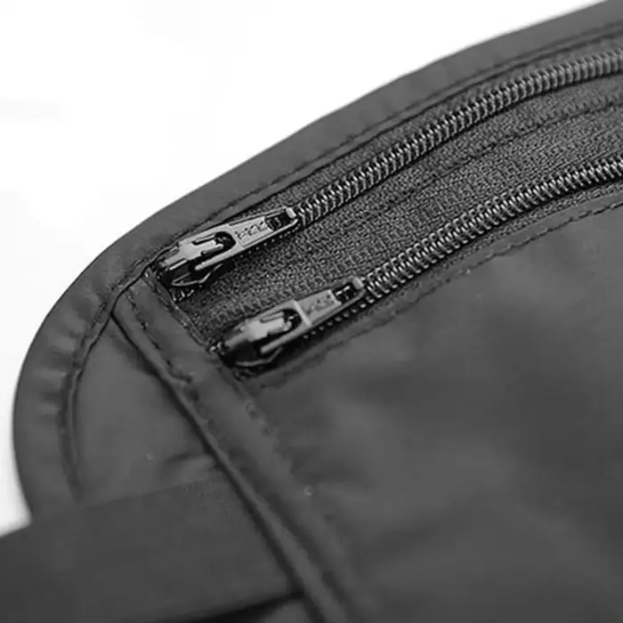Sac de poitrine secret en polyester robuste pour portefeuille et passeport, pratique et sécurisé pour femmes et hommes lors de voyages et activités extérieures