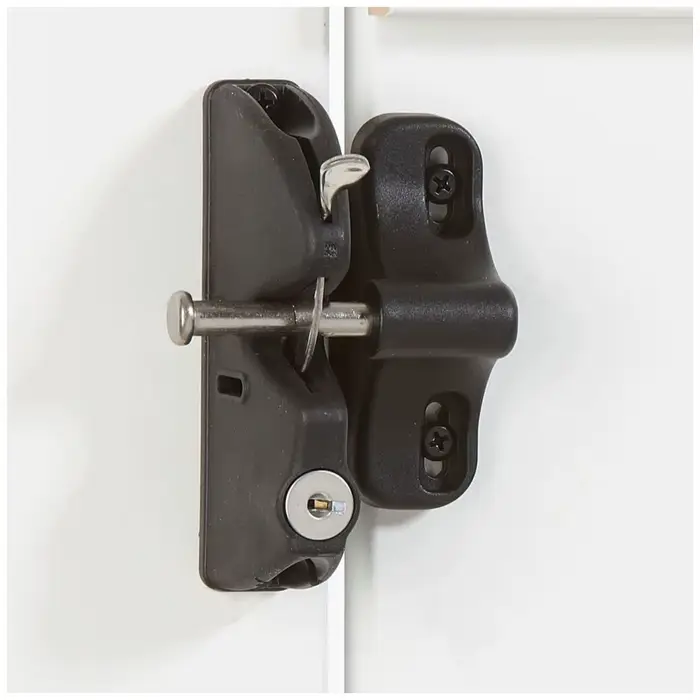 Espace extérieur sécurisé avec clé verrouillable 2 côtés loquet de porte clé diverses serrures de clôture verrouillage automatique serrure de clôture