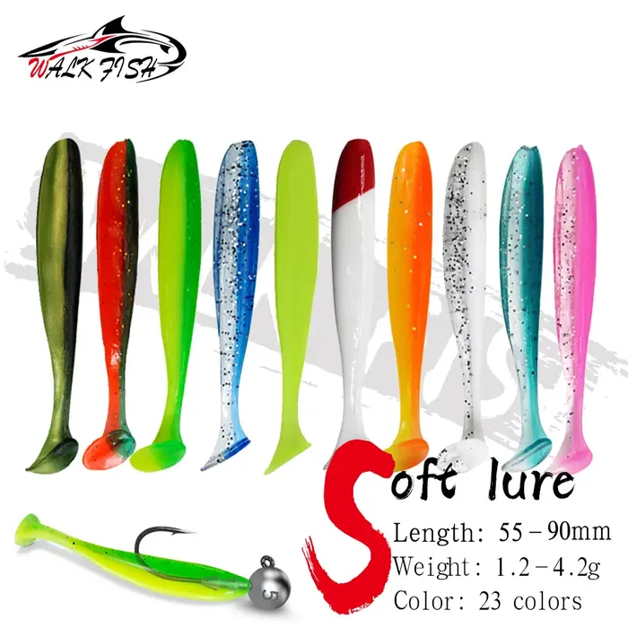 WALK FISH – leurre en Silicone souple pour la pêche artificielle, appât pour la pêche artificielle, 