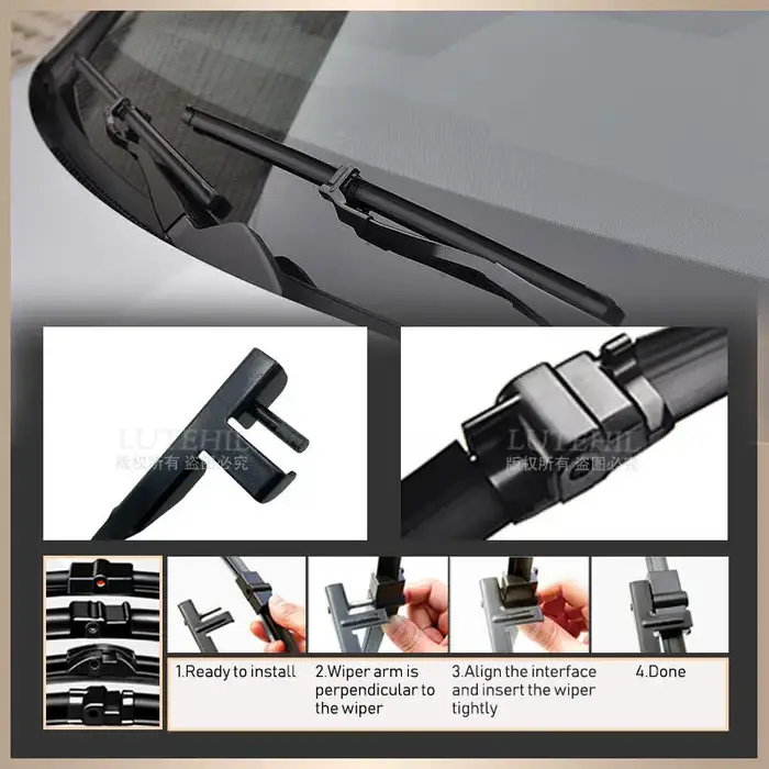 Pour mercedes-benz classe C W204 2009-2012 2010 2011 balais d'essuie-glace avant pare-brise brosse d